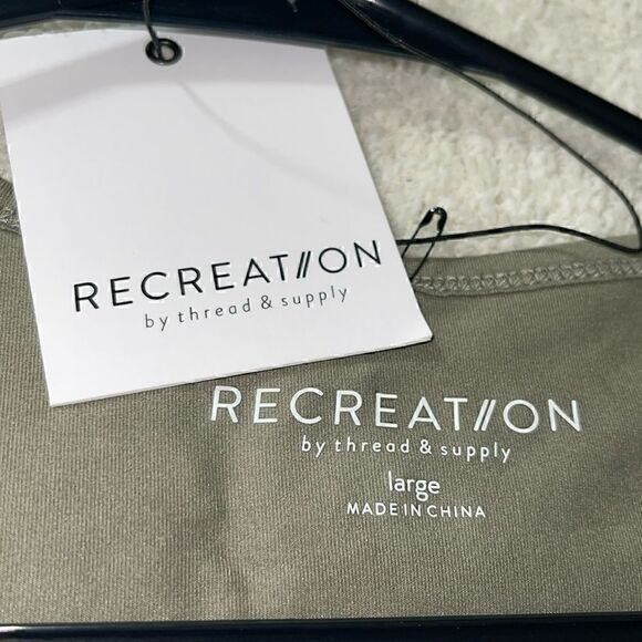 Reaction by Thread and Supply Large Dress Dara Mini Olive green loungewear New - Picture 6 of 10